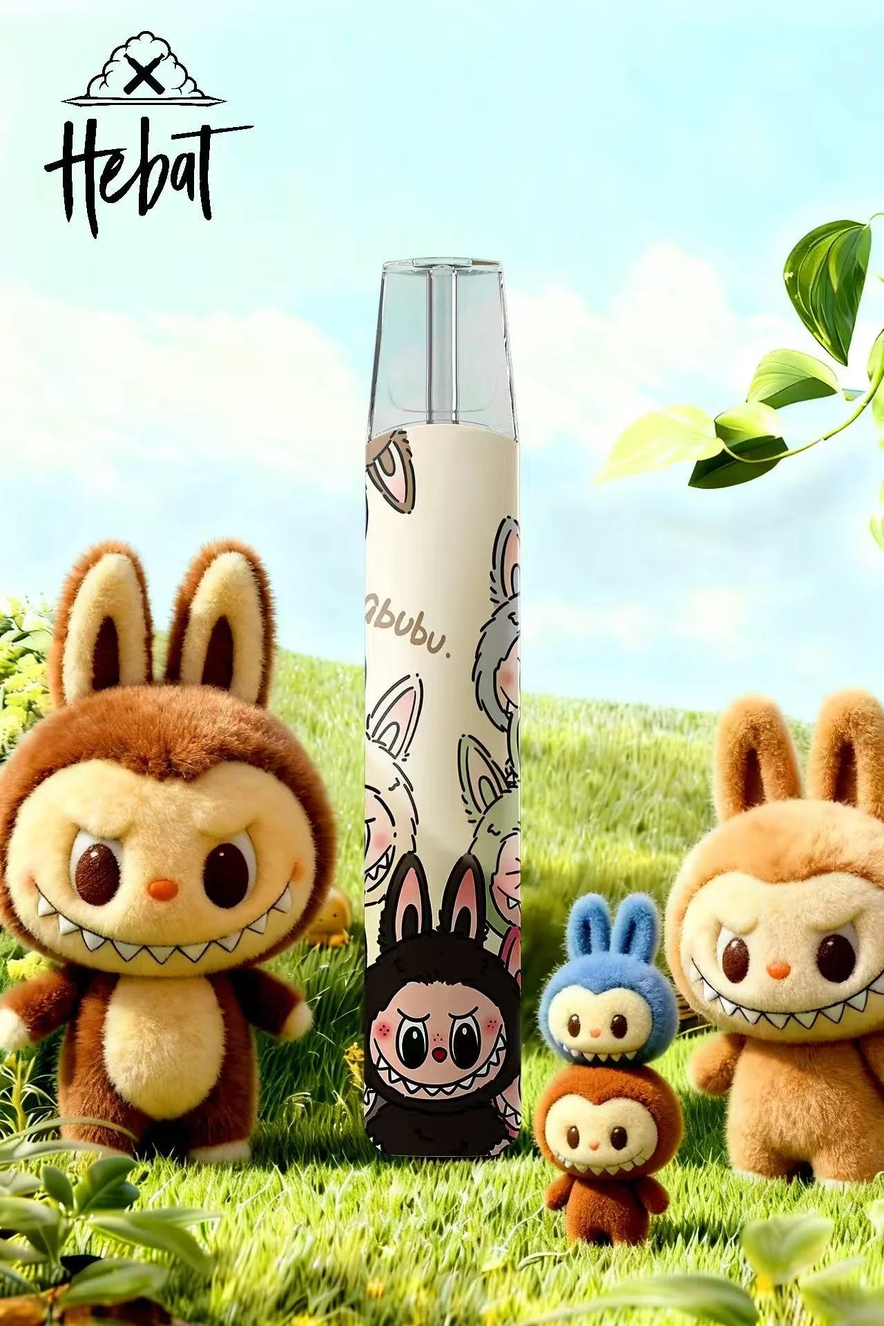 Hebat 喜貝 Labubu 聯名系列 通用一代主機 極致細膩金屬觸感 純粹 8.5W 輸出系統 380mAh 高階核心 適配一代煙彈 台灣現貨:圖片 2