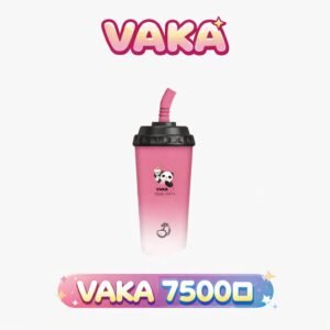 VAKA 奶茶杯 7500抛棄式 萌熊貓造型 600mAh 高效電能補給架構 15ml 純粹奶茶/水果風味傳導 3% 丁鹽順滑 台灣現貨